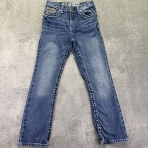 Ariat B4 Jeans Boys 14 Blue Relaxed Straight Leg Medium Wash Denim Western Pants